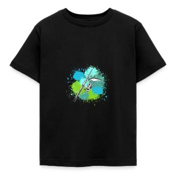 Angler Angeln - Kinder T-Shirt - Schwarz - Vorne - AI Model Kid Female (0cm)