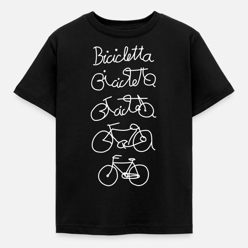 Bicicletta - Kinder T-Shirt - Schwarz
