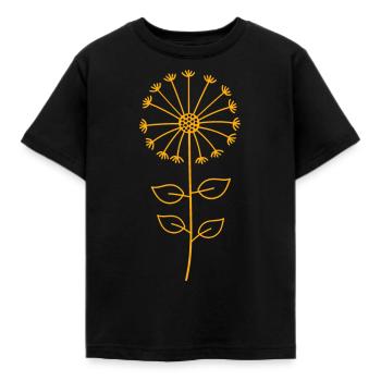 pissenlit - T-shirt Enfant - noir - Devant - AI Model Kid Female (0cm)
