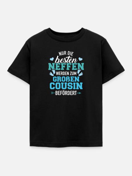 Großer Cousin - Kinder T-Shirt - Schwarz