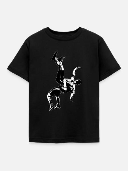 Ringen - Kinder T-Shirt - Schwarz