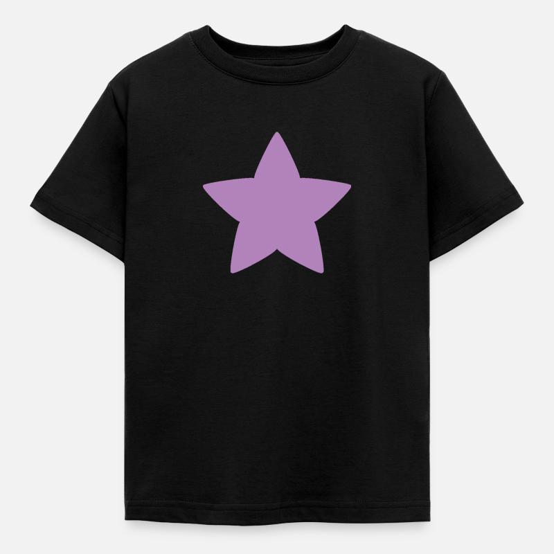 Stern - Kinder T-Shirt - Schwarz