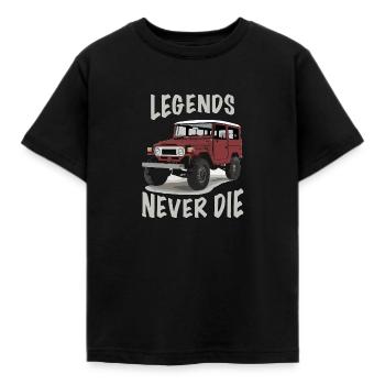 Land Cruiser 4x4 Toyo Offroad Bestseller Oldtimer - T-shirt Enfant - noir - Devant - AI Model Kid Female (0cm)