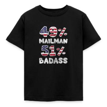 Post Courier Letter Carrier - Kids' T-Shirt - black - Front - AI Model Kid Female (0cm)