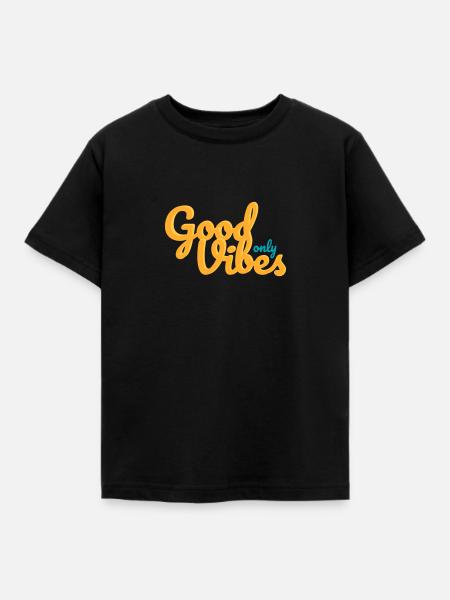 Nur gute Stimmung - Kinder T-Shirt - Schwarz