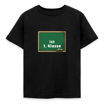 Schulanfänger Shirt mit Namen Erste Klasse Schule - Kinder T-Shirt - Schwarz - Vorne - AI Model Kid Female (0cm)