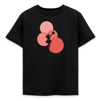 Bommel Girlie Cheerleader - Kinder T-Shirt - Schwarz - Vorne - AI Model Kid Female (0cm)