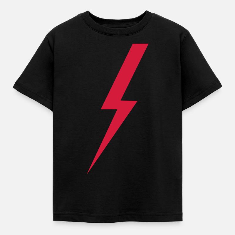 lightning - Kinder T-Shirt - Schwarz