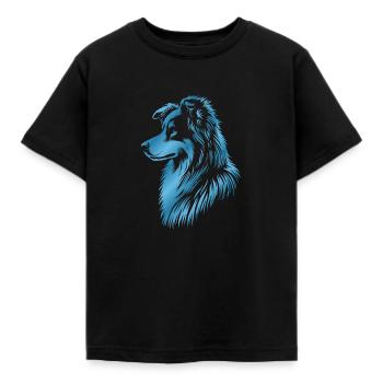Chien de troupeau bleu - T-shirt Enfant - noir - Devant - AI Model Kid Female (0cm)