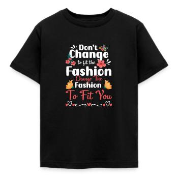 Fashion Individual Fashion Queen Trendsetter - Kids' T-Shirt - black - Front - AI Model Kid Female (0cm)