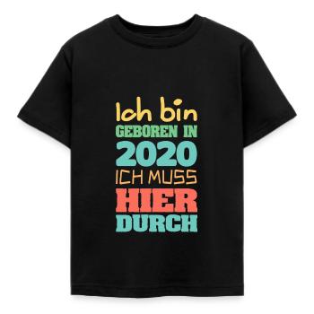 en 2020 - T-shirt Enfant - noir - Devant - AI Model Kid Female (0cm)