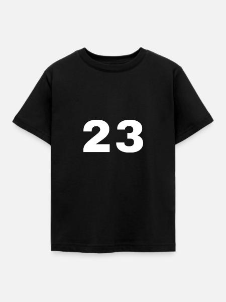 23 - Kinder T-Shirt - Schwarz
