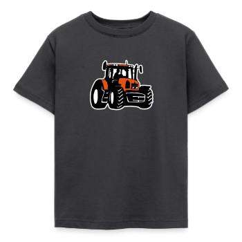 Traktor (3 color) - Kinder T-Shirt - Dunkelgrau - Vorne - AI Model Kid Female (0cm)