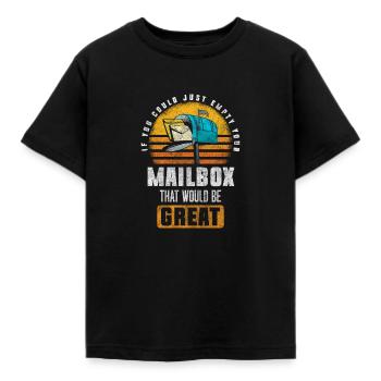 Post Parcel Courier Service - Kids' T-Shirt - black - Front - AI Model Kid Female (0cm)