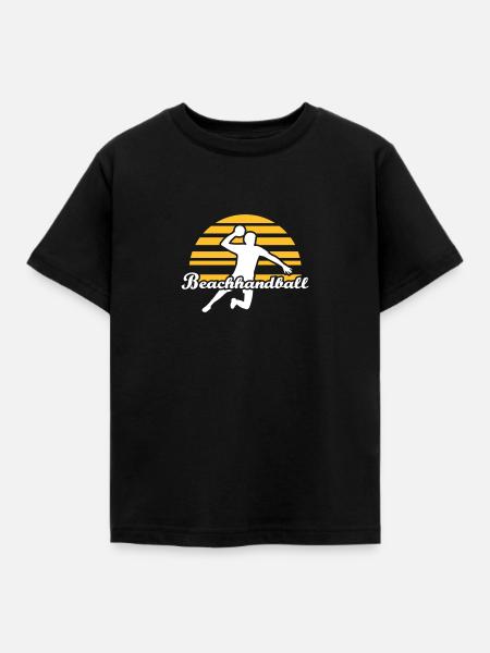 Beachhandball - Kinder T-Shirt - Schwarz