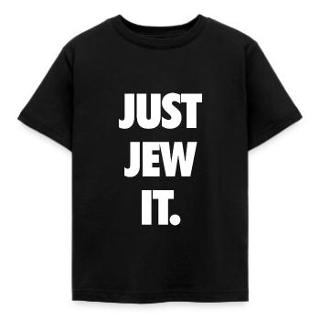 Juste juif il. - T-shirt Enfant - noir - Devant - AI Model Kid Female (0cm)