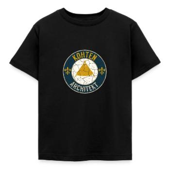 Kohten Architekt Abzeichen - Kinder T-Shirt - Schwarz - Vorne - AI Model Kid Female (0cm)