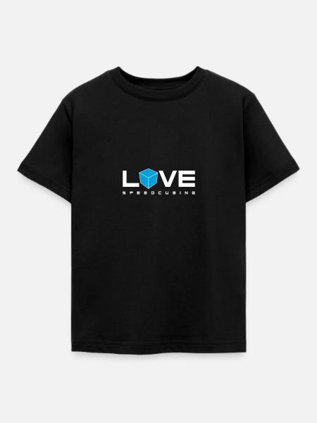 Love Speedcubing. - Kinder T-Shirt - Schwarz