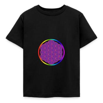 Fleur de vie - T-shirt Enfant - noir - Devant - AI Model Kid Female (0cm)