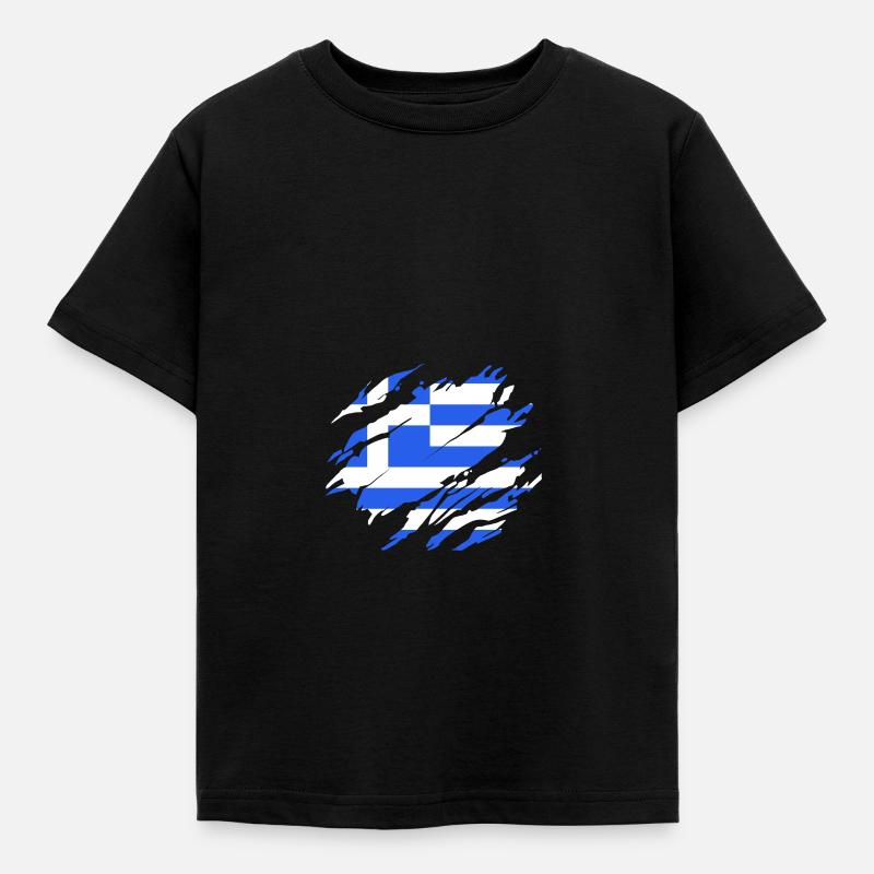 Grèce - T-shirt Enfant - noir