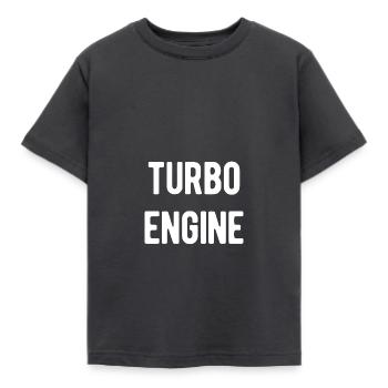 Moteur Turbo - T-shirt Enfant - charbon - Devant - AI Model Kid Female (0cm)