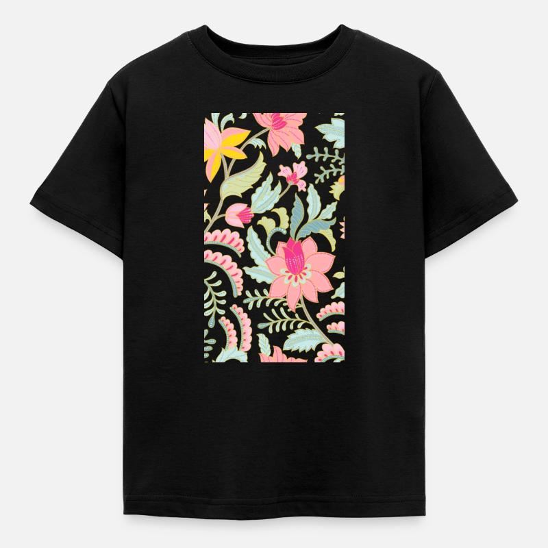 Fleurs - T-shirt Enfant - noir