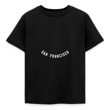 San Francisco - Kinder T-Shirt - Schwarz - Vorne - AI Model Kid Female (0cm)