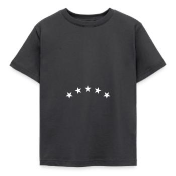 Sterne Bogen - Kinder T-Shirt - Dunkelgrau - Vorne - AI Model Kid Female (0cm)