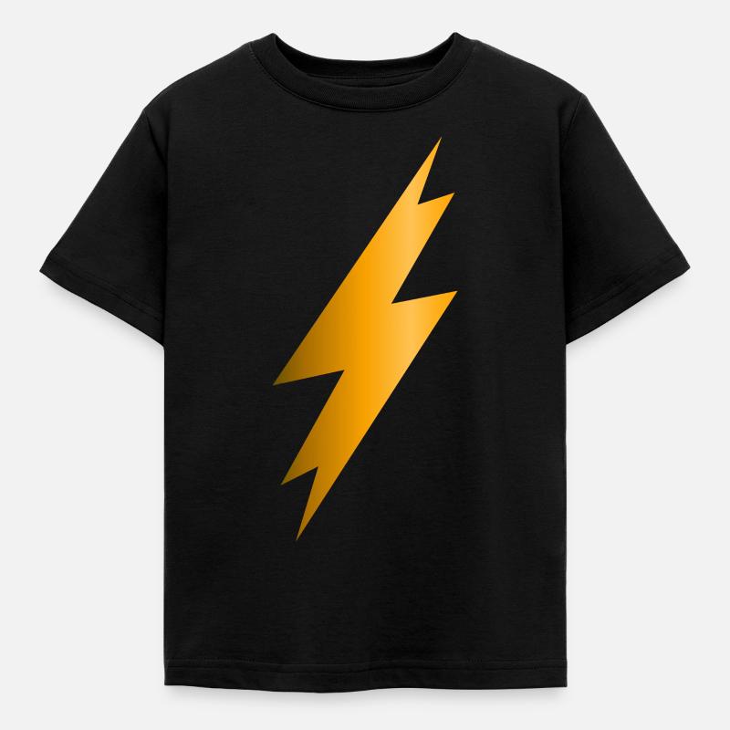 Lightning Bolt - Kids' T-Shirt - black