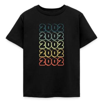 en 2002 - T-shirt Enfant - noir - Devant - AI Model Kid Female (0cm)