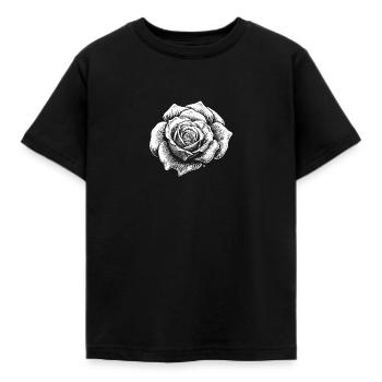 Rose - Kids' T-Shirt - black - Front - AI Model Kid Female (0cm)