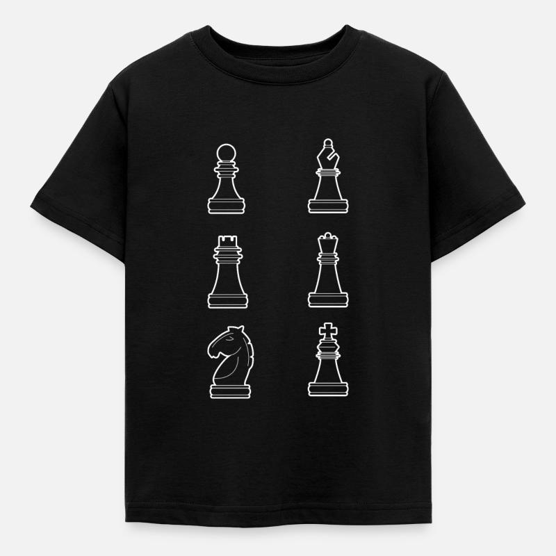 Échecs - T-shirt Enfant - noir