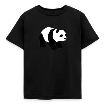 Panda - Kinder T-Shirt - Schwarz - Vorne - AI Model Kid Female (0cm)