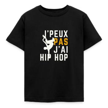 J peux pas j ai Hip Hop - T-shirt Enfant - noir - Devant - AI Model Kid Female (0cm)