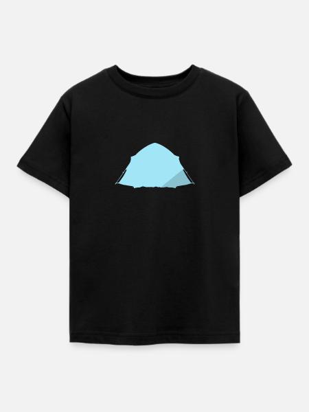 Camper Camping Camping - Kinder T-Shirt - Schwarz