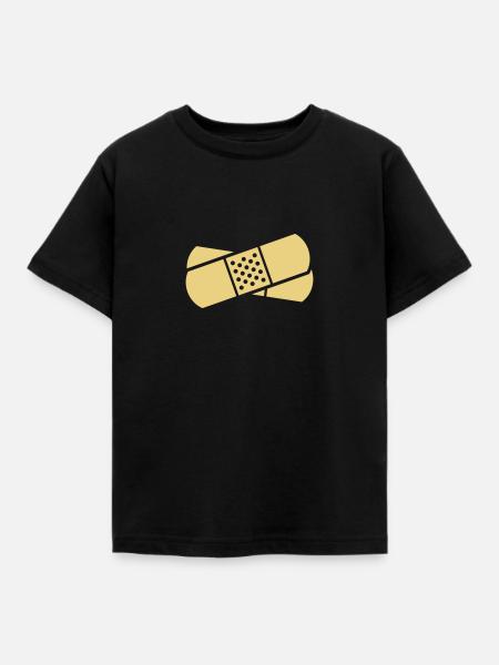 Pflaster - Kinder T-Shirt - Schwarz