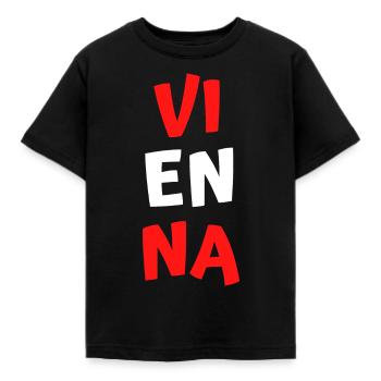 Vienne - T-shirt Enfant - noir - Devant - AI Model Kid Female (0cm)