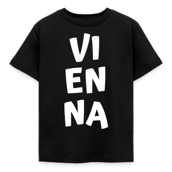 Vienne - T-shirt Enfant - noir - Devant - AI Model Kid Female (0cm)