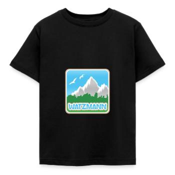 Bergsport Watzmann - Kinder T-Shirt - Schwarz - Vorne - AI Model Kid Female (0cm)