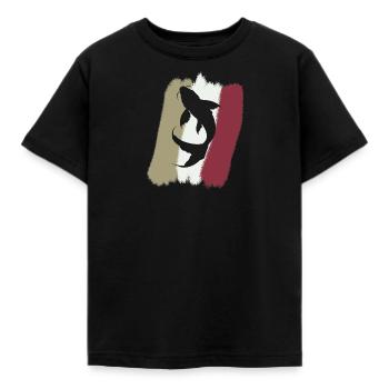 Tête de poisson Koi - T-shirt Enfant - noir - Devant - AI Model Kid Female (0cm)
