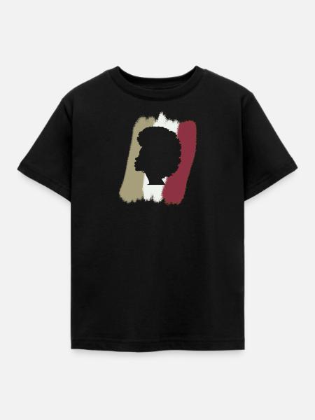 70s Funky Afro - Kinder T-Shirt - Schwarz