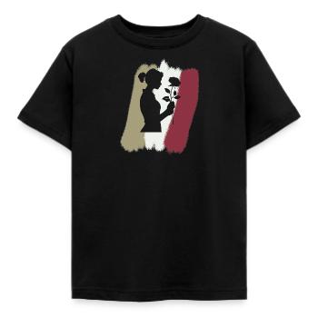 Floristry Blumenstrau - Kids' T-Shirt - black - Front - AI Model Kid Female (0cm)
