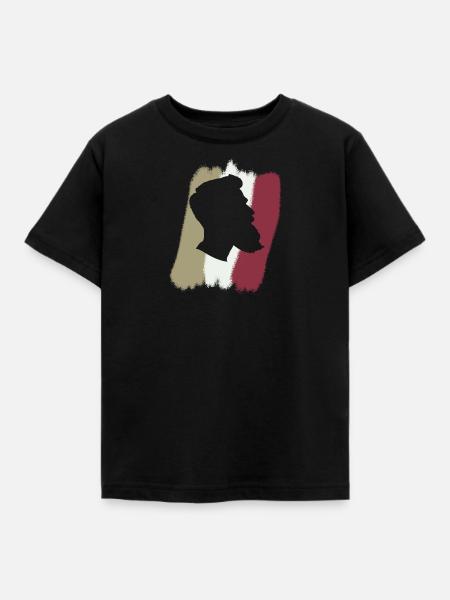 Schnurrbart Sir - Kinder T-Shirt - Schwarz