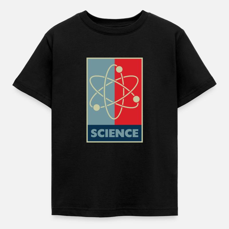 Modèle d'atome scientifique - T-shirt Enfant - noir