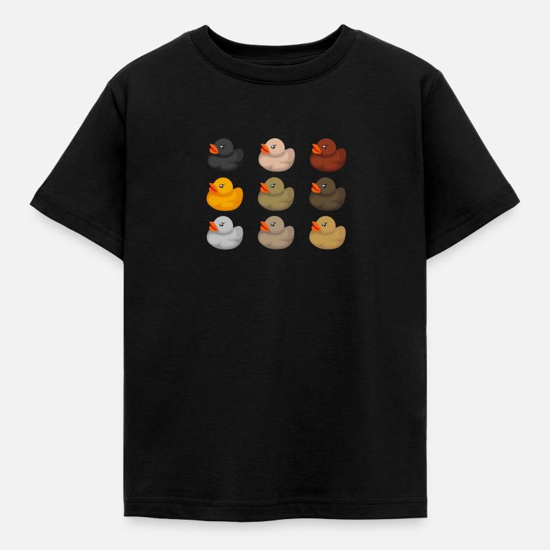 Ethnic Ducks - Kids' T-Shirt - black