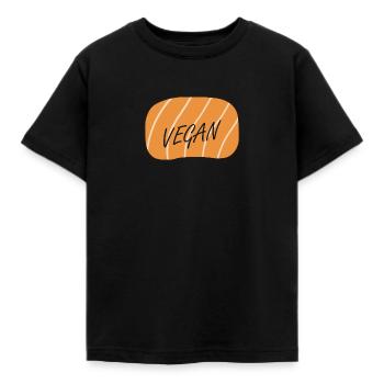 Vegan Veganer Speise - Kinder T-Shirt - Schwarz - Vorne - AI Model Kid Female (0cm)