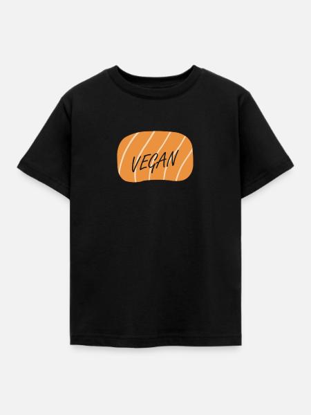 Vegan Veganer Speise - Kinder T-Shirt - Schwarz