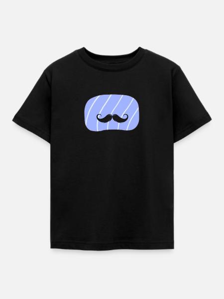 Bart Schnurrbart Baertig - Kinder T-Shirt - Schwarz