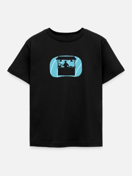 Imbisswagen lecker - Kinder T-Shirt - Schwarz