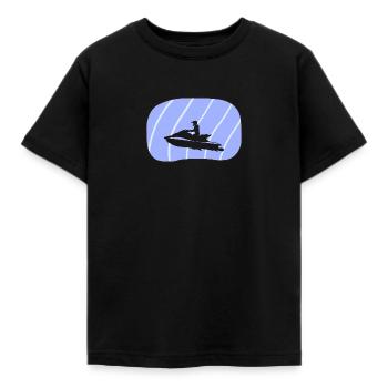 Jetski Wasserski - Kinder T-Shirt - Schwarz - Vorne - AI Model Kid Female (0cm)